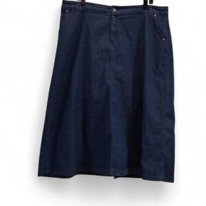 Southern Lady Western Grannycire A-Line Blue Women's Size 18 Skirt